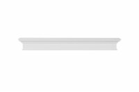 The Henry 72  Shelf or Mantel Shelf MDF White Paint