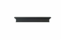 The Henry 72  Shelf or Mantel Shelf MDF Black Paint