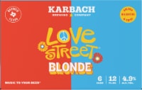 Karbach Brewing Company Love Street Blonde Beer Perspective: Main