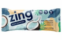 Zing® Dark Chocolate Coconut Energy Bars Perspective: Main