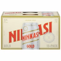 Ninkasi® Brewing Company Gold Northwest Lager Craft Beer Cans Perspective: Main