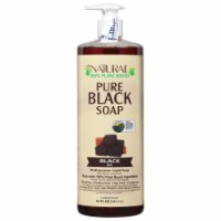 Dr. Natural Pure Black Soap 32 Fl Oz