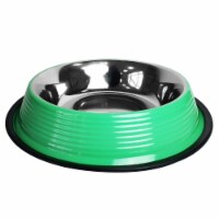 JoJo Modern Pets Eco-friendly Non Skid Ribbed Cat & Dog Bowl (Irish Green) - 8 oz