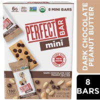 Perfect Bar Mini Dark Chocolate Chip Peanut Butter Protein Bar Organic 8 Count Perspective: Main