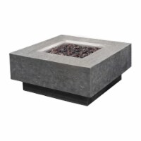 Elementi Manhattan 36 Concrete Outdoor 45,000 BTU Natural Gas Fire Pit Table
