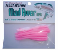 Mad River Shrimp-Scented 2.5-Inch Trout Worm - Bubble Gum Pink Perspective: Main