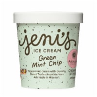 Jeni's Green Mint Chip Ice Cream Pint Perspective: Main