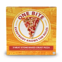 One Bite 3 Meat Frozen Pizza