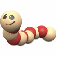 BeginAgain BGAB1206 Earthworm Wooden Toy - Red