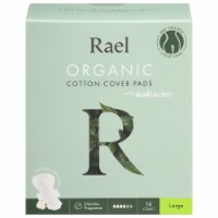 Rael Organic Cotton Cover Large Pads with Leak Locker