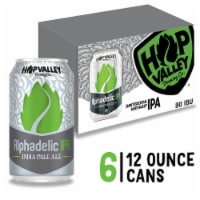Hop Valley Alphadelic IPA Cans Perspective: Main