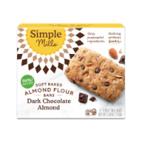 Simple Mills® Soft-Baked Dark Chocolate Almond Flour Bars Perspective: Main