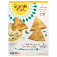 Simple Mills® Mediterranean Herb Veggie Pita Crackers Perspective: Main