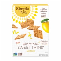 Simple Mills® Sweet Thins® Lemon Seed & Nut Flour Cookies Perspective: Main