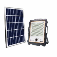 400-Watt WHITE MOTION ACTIVATED OUTDOOR INTEGRATED LED FLOOD LIGHT WITH 1080P SECURITY \