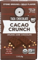 Taza Chocolate Cacao Crunch Organic Dark Chocolate Bar