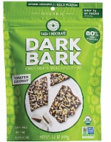 Taza Chocolate Gluten Free Dark Bark Toasted Coconut Chocolate Snacking Thins