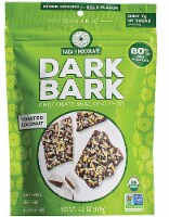 Taza Chocolate Gluten Free Dark Bark Toasted Coconut Chocolate Snacking Thins