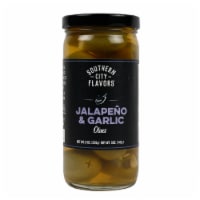 Southern City Flavors Garlic & Jalapeno Pitted Stuffed Olives Made In The USA