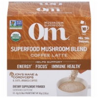 Om Mushroom Powered Coffee Latte Blend Packets