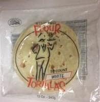 Kroger® Fresh White Flour Tortillas Perspective: front