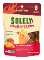 Soley® Chili & Salt Organic Mango Strips Dried Fruit Perspective: Main