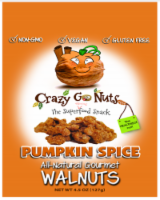 Crazy Go Nuts All-Natural Gourmet Pumpkin Spice Walnuts Perspective: Main