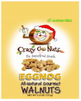 Crazy Go Nuts All-Natural Eggnog Gourmet Walnuts Perspective: Main