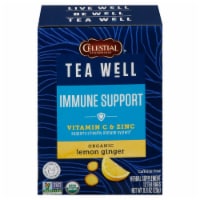 Celestial Seasonings® Tea Well Lemon Ginger Immune Support Herbal Supplement Tea