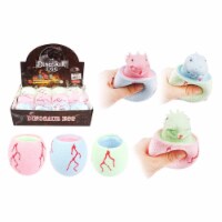 Diamond Visions 6038786 Dinosaur Egg Pop-up Silicone Squeeze Toy, Multi Color - Pack of 12