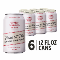 Warped Wing Plane ol’ Pils European Style Pilsner Craft Beer 6-Pack Cans Perspective: Main
