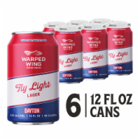 Warped Wing Fly Light Lager Craft Beer 6-Pack Cans Perspective: Main