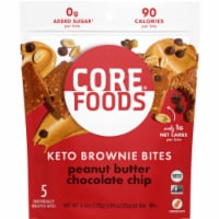 CORE Foods Keto Peanut Butter Chocolate Chip Brownie Bites Pouch