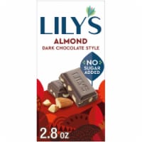 LILY'S Almond Dark Chocolate Style No Sugar Added Sweets Bar
