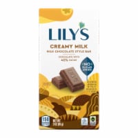 LILY'S Creamy Milk Chocolate Style No Sugar Added Sweets Bar