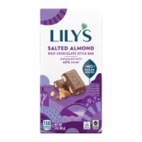 LILY'S Salted Almond Milk Chocolate Style No Sugar Added Sweets Bar