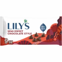 LILY'S Semi-Sweet Chocolate Style No Added Sugar Baking Chips Bag