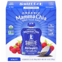 Mamma Chia Organic Chia Squeeze Wild Raspberry Vitality Snack