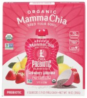 Mamma Chia® Organic Strawberry Lemonade Prebiotic Squeeze Snack Perspective: Main