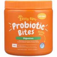 Zesty Paws Pumpkin Flavored Digestion Probiotic Bites for Dogs