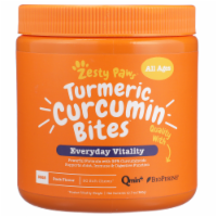 Zesty Paws Everyday Vitality Duck Flavored Turmeric Curcumin Bites for Dogs