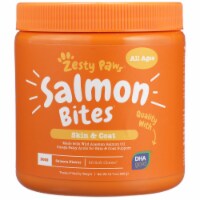 Zesty Paws Skin & Coat Salmon Flavored Salmon Bites