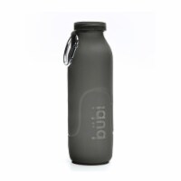 Bubi Brands BB100GG430 35oz & 1000 ml Foldable Water Bottle Rose, Gunmetal Grey