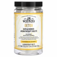 J R Watkins Detox Bath & Shower Aromatherapy Tablets Turmeric & Citron 6 Aromatherapy