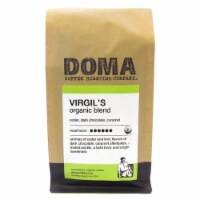 DOMA Coffee Roasting 12 oz Organic Virgils Blend Whole Coffee Bean