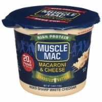 Muscle Mac Pro Aged White Cheddar Macaroni & Cheese Single Serve Cup