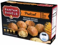 Bantam Bagels Pretzel Bagel Stuffed with Cheddar Dijon Cream Cheese Perspective: Main