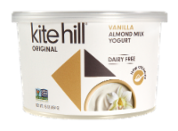 Kite Hill Vanilla Dairy Free Almond Milk Yogurt Tub