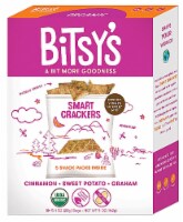 Bitsy's Brainfood Smart Crackers Cinnamon Sweet Potato Graham Pouches 5 Count Perspective: Main