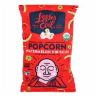 LesserEvil, Organic Popcorn, Watermelon Hibiscus 4.6 oz Perspective: Main